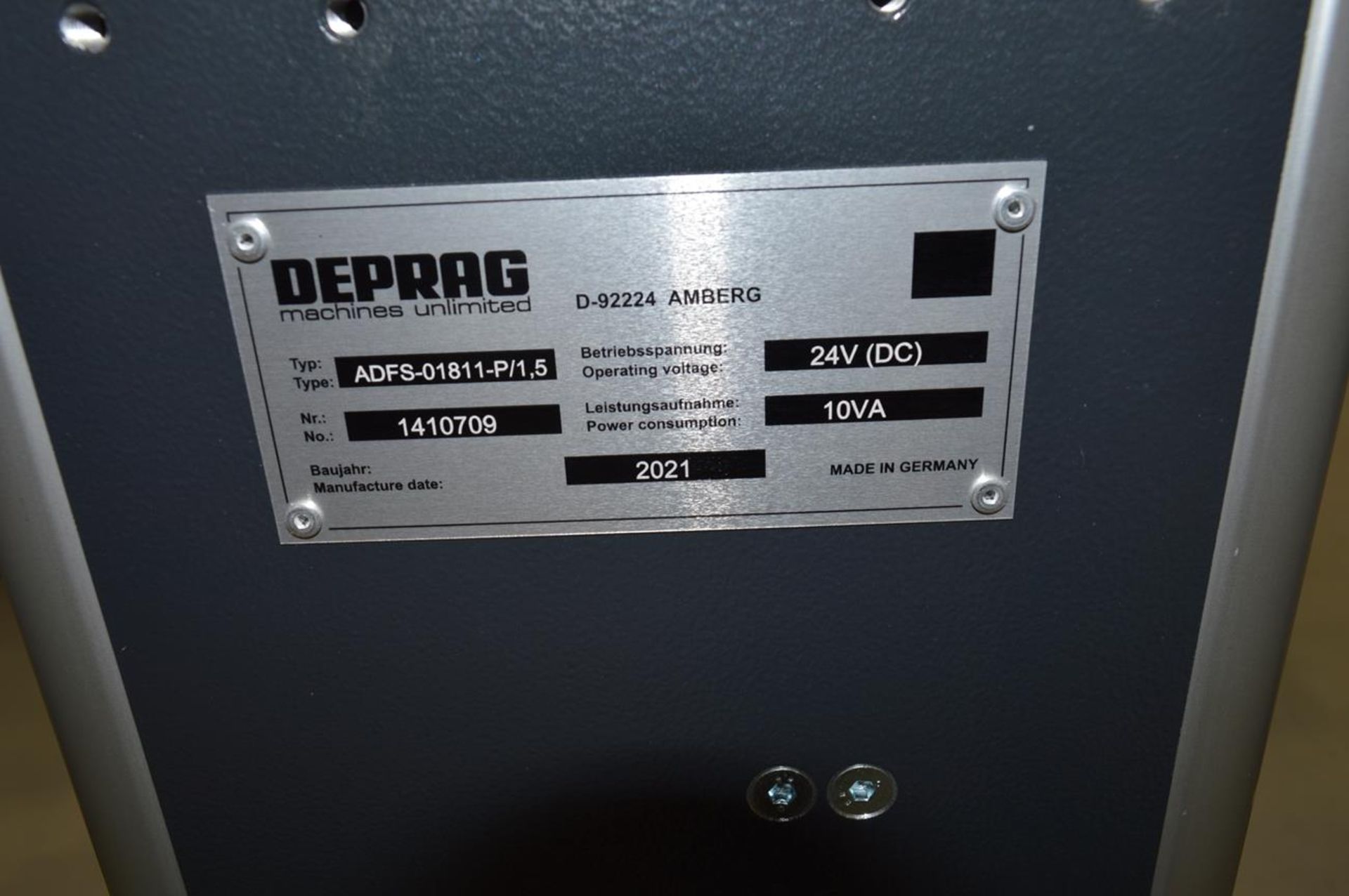 Deprag, ADFS-01811-P/1.5 linear stud feeder, Serial No. 1410709 (DOM: 2021) - Image 4 of 4