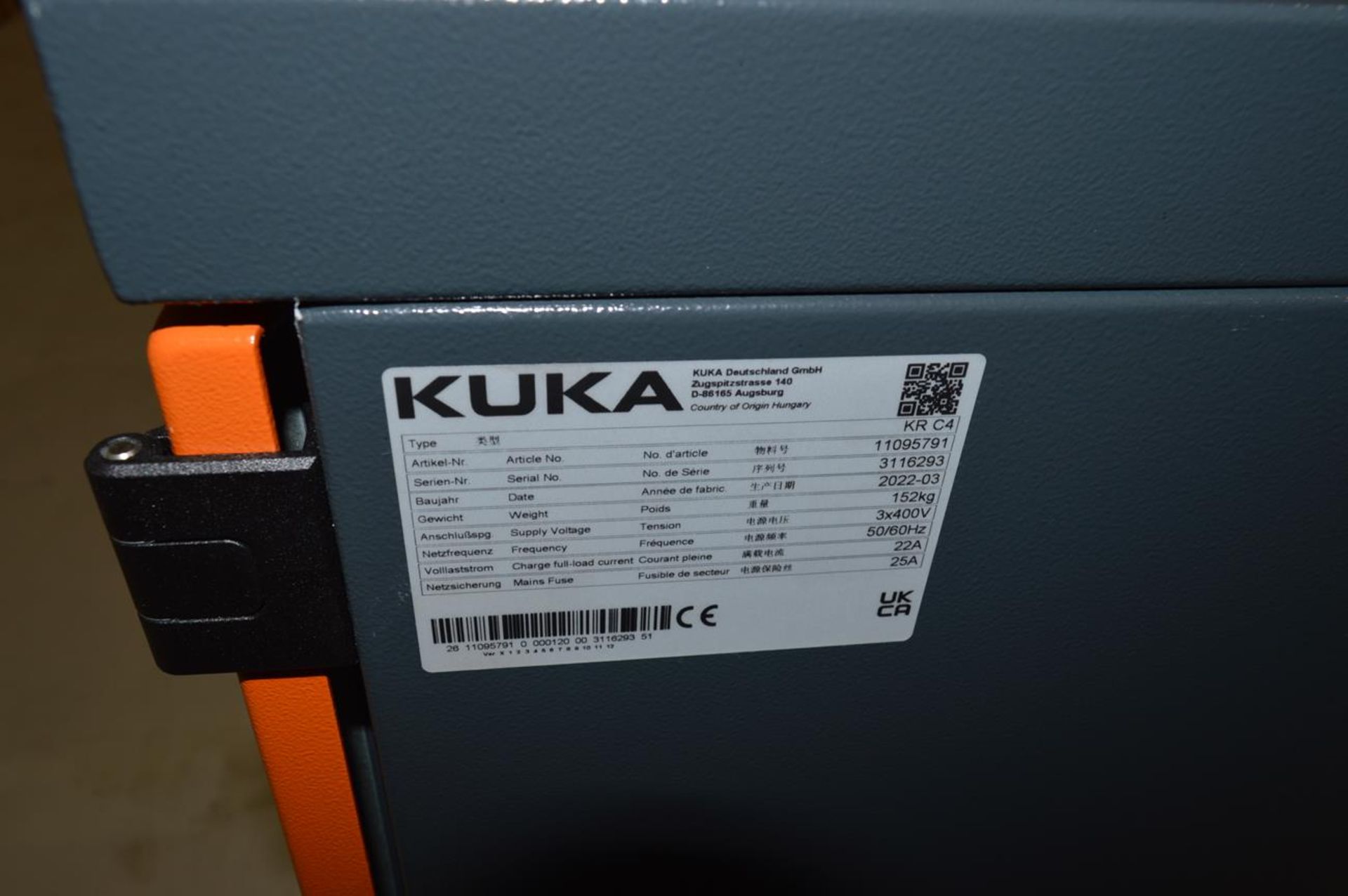 Kuka, KRC4 controller, Serial No. 3116293 (DOM: 2022) - Bild 3 aus 3