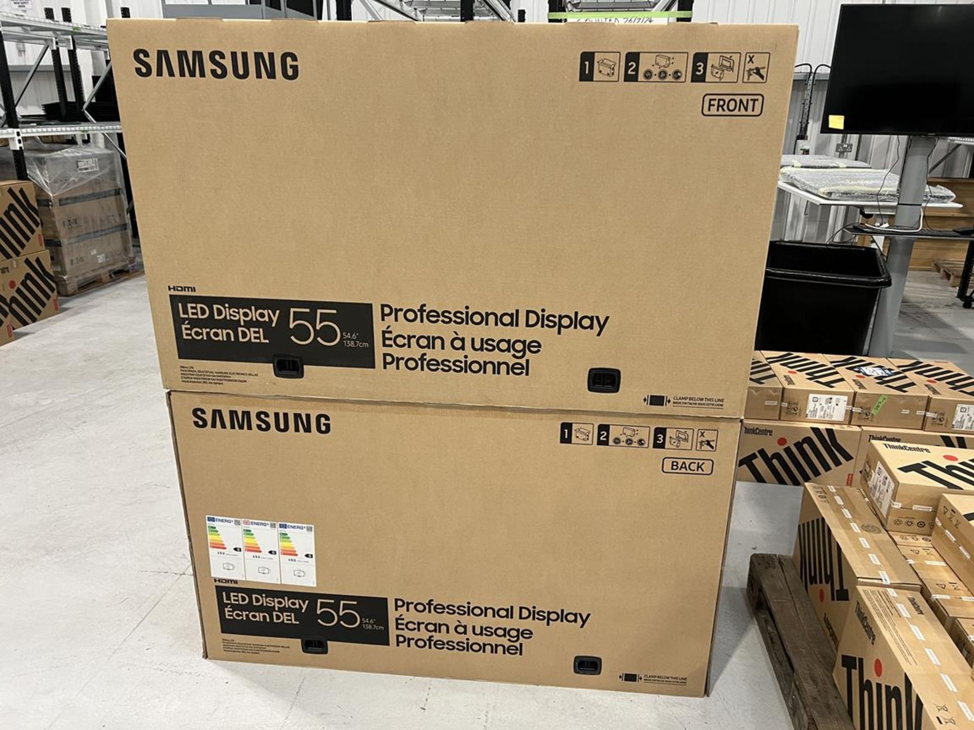 2x (no.) Samsung, Smart Signage LED 55" display (boxed)