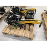 Robot mounted bolt/stud tightening consol with Atlas Copco, QST nut runner tool, connectors, pipewor