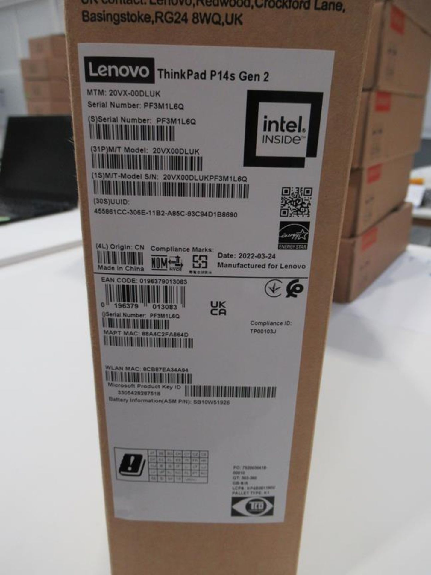 ThinkPad, P14s Gen 2 standard specification (boxed) - Image 2 of 3