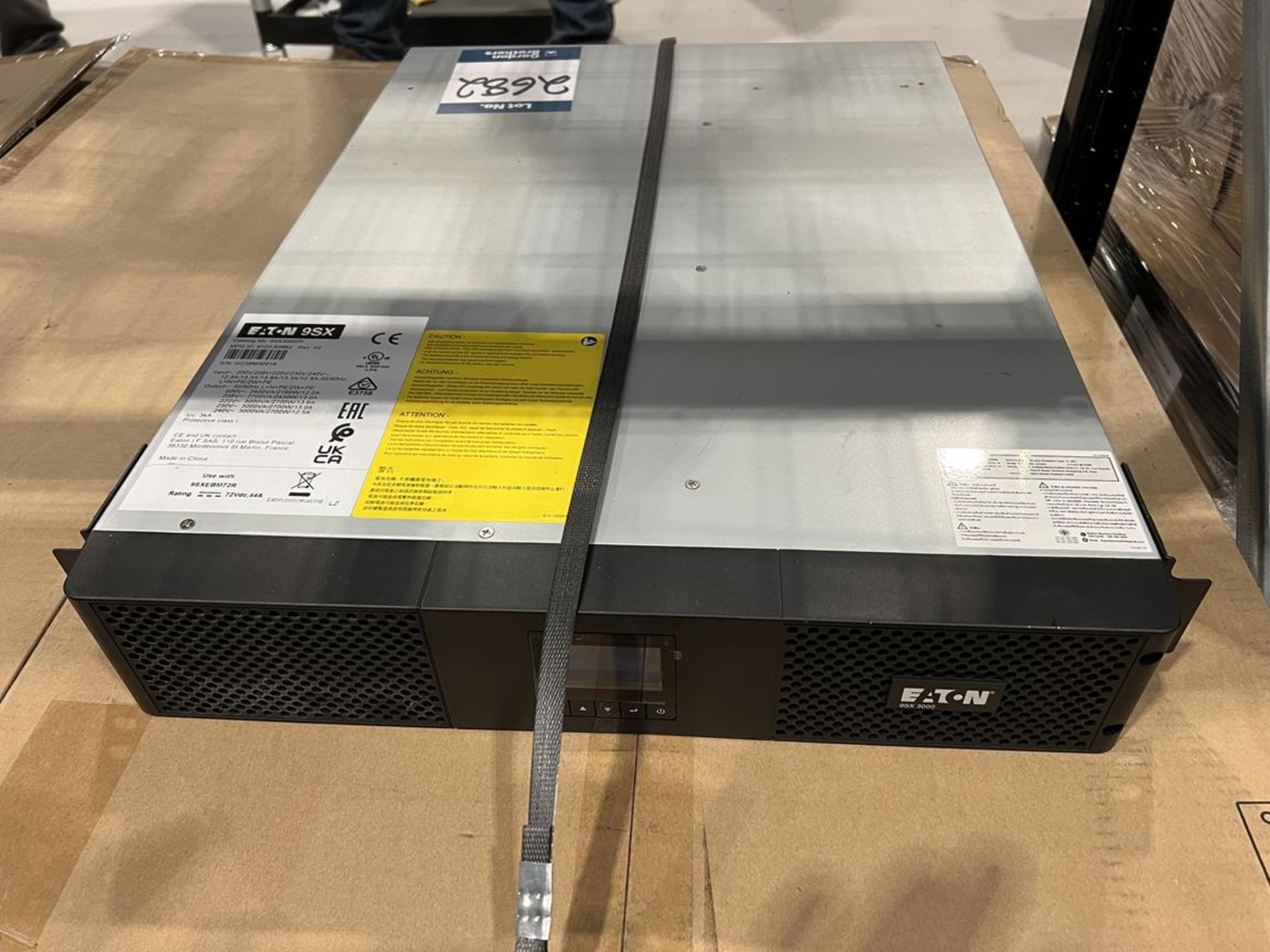 Pallet of 3x (no.) Eaton 9sx EBM 240v Batteries