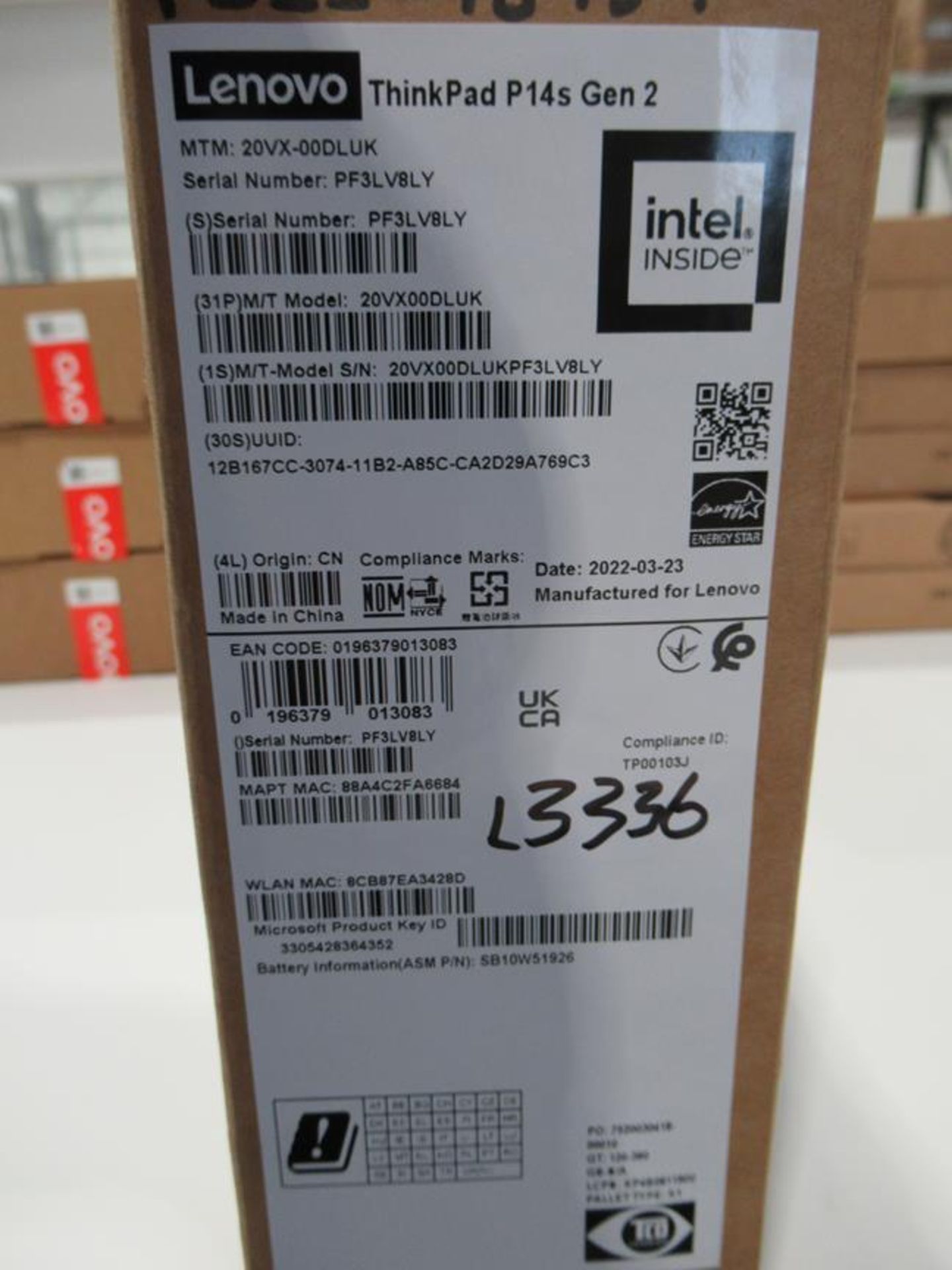 ThinkPad, P14s Gen 2 standard specification (boxed) - Image 2 of 3