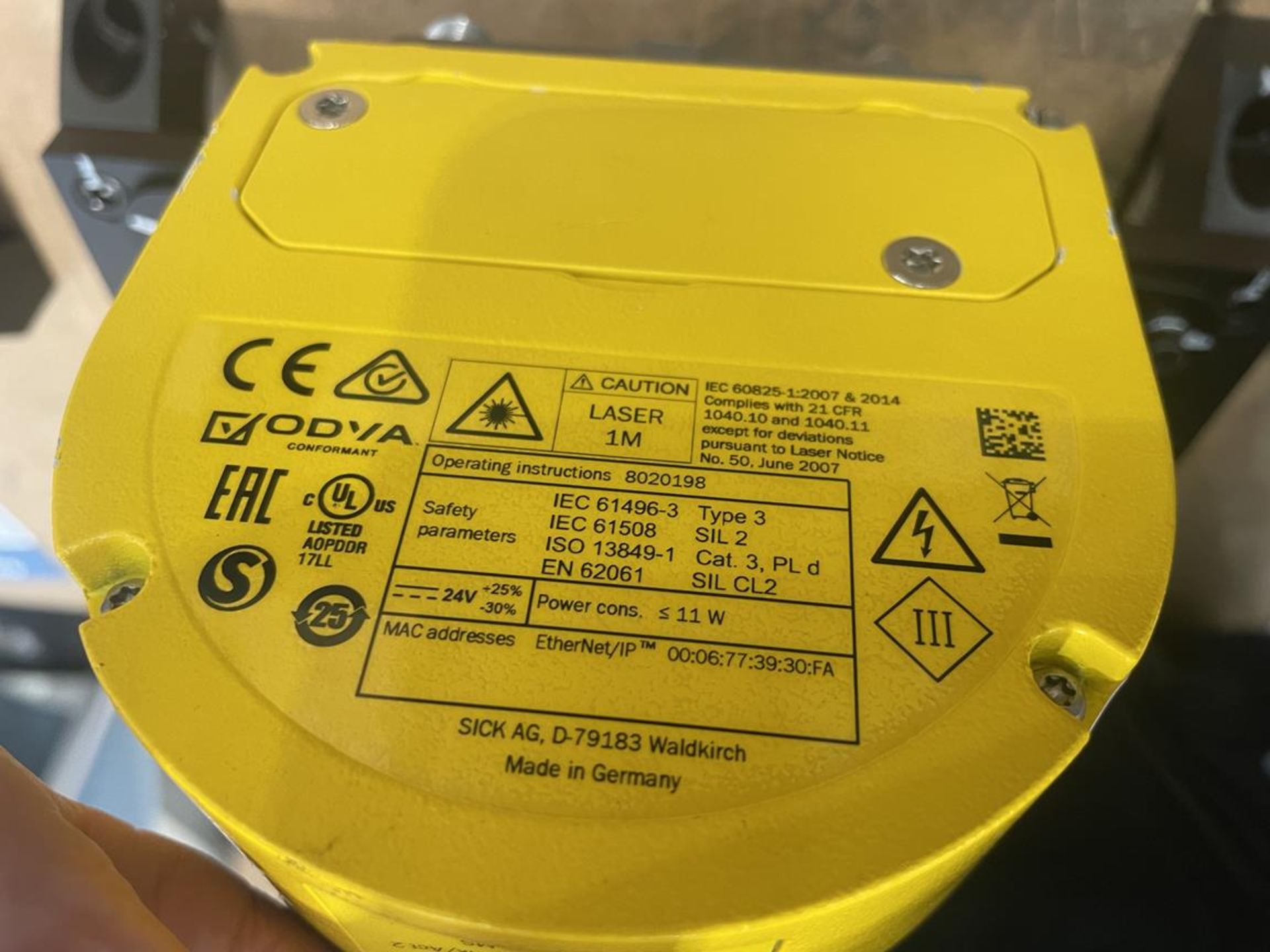 4x (no.) Sick, Microscan 3 safety laser scanner, mounted on bracket - Image 2 of 2