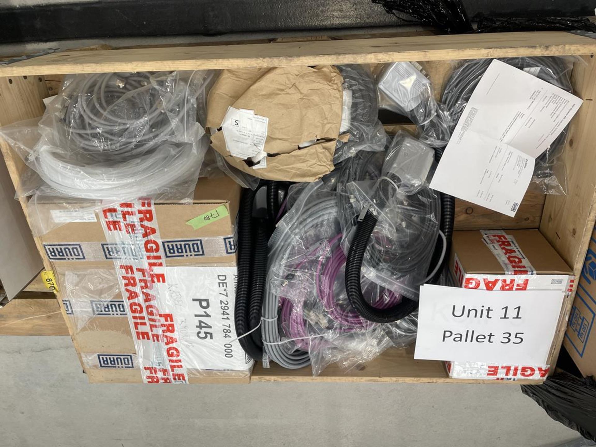 3x (no.) pallets Durr components, assorted cabling, eco pump and Schneider lexium BMP motor - Image 13 of 13