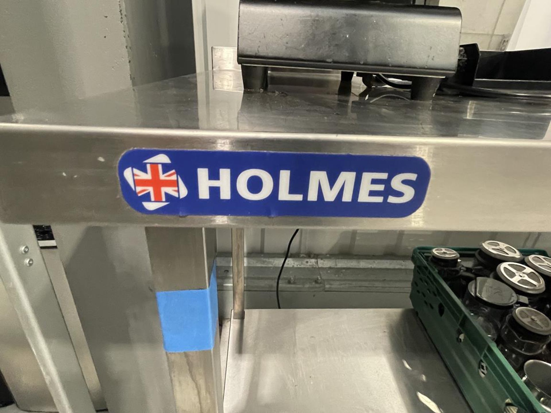 Holmes, stainless steel preparation table, 1800 x 700 x 890mm approx. with quantity coffee pots and - Bild 2 aus 5