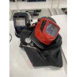 2x (no.) welding masks and set of gauges