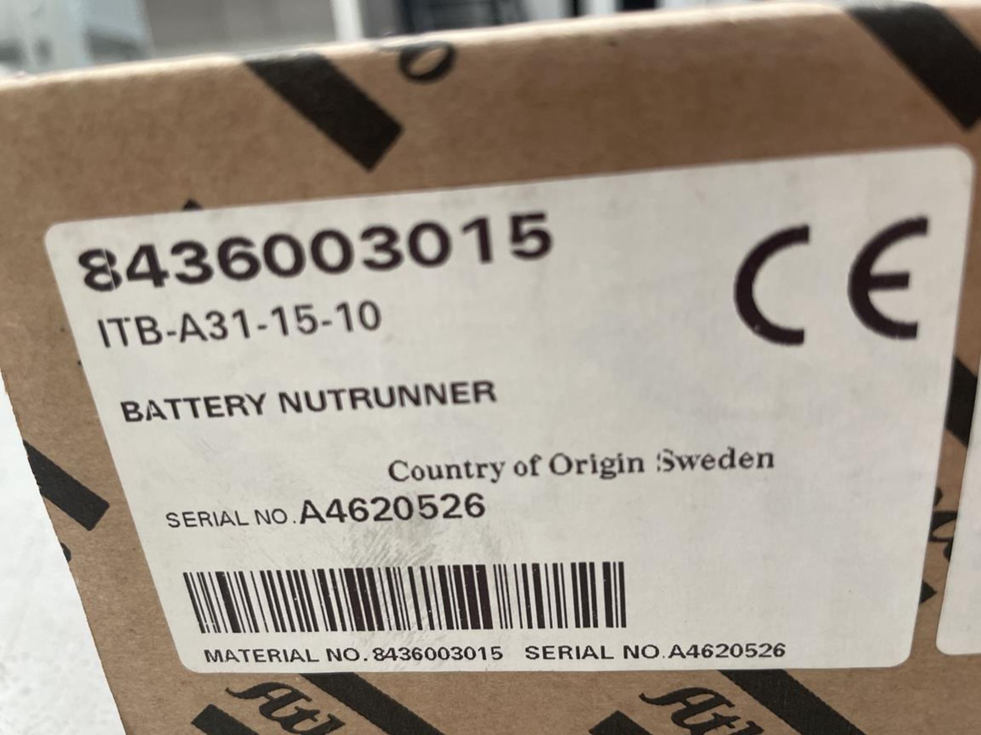 Atlas Copco, ITB-A31-15-10 battery nut runner (boxed and unused) - Image 2 of 2
