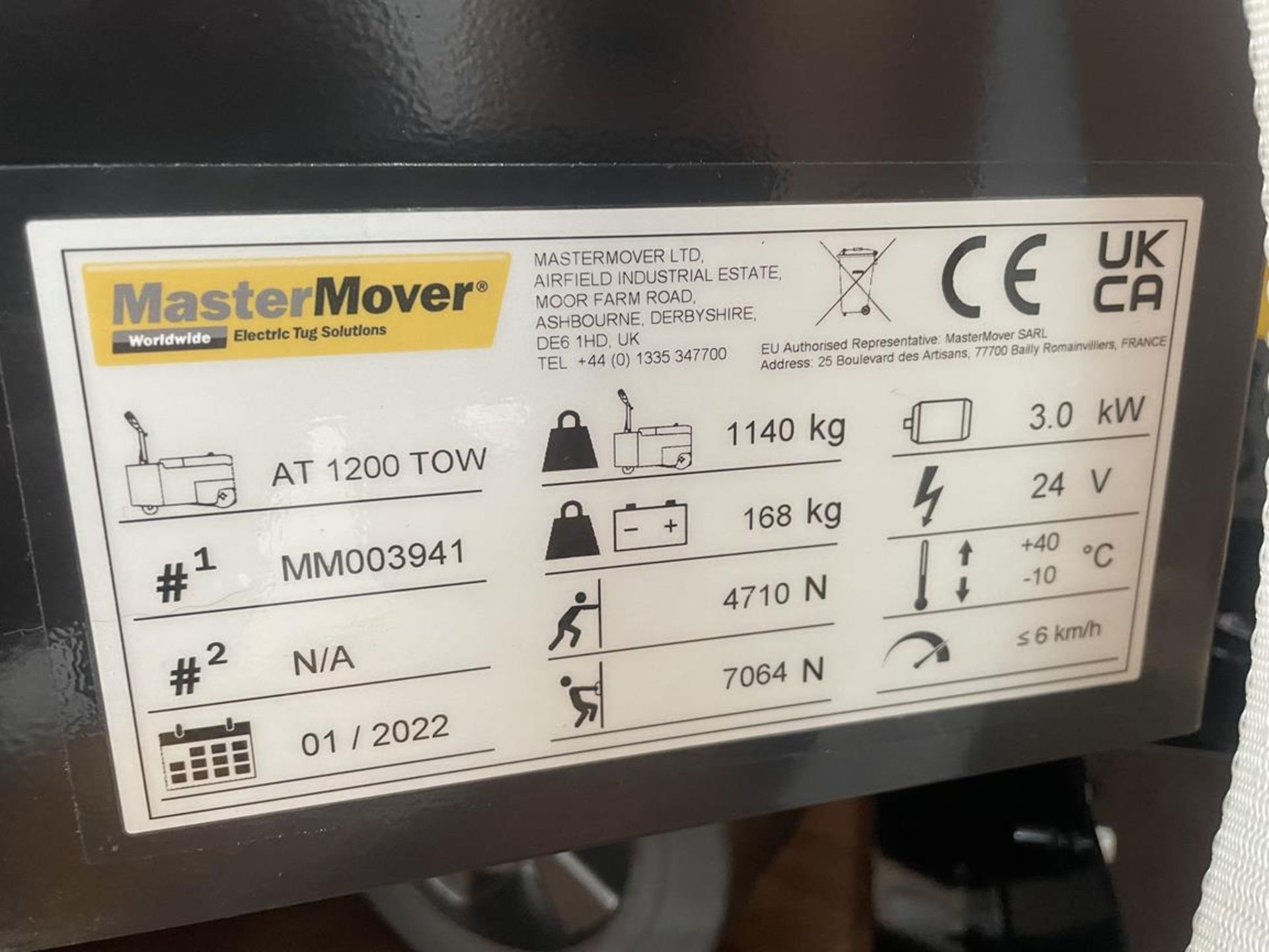 MasterMover, AT1200 tow electric tug, Serial No. MM003941 (DOM: 2022) (crated and unused) - Image 4 of 4