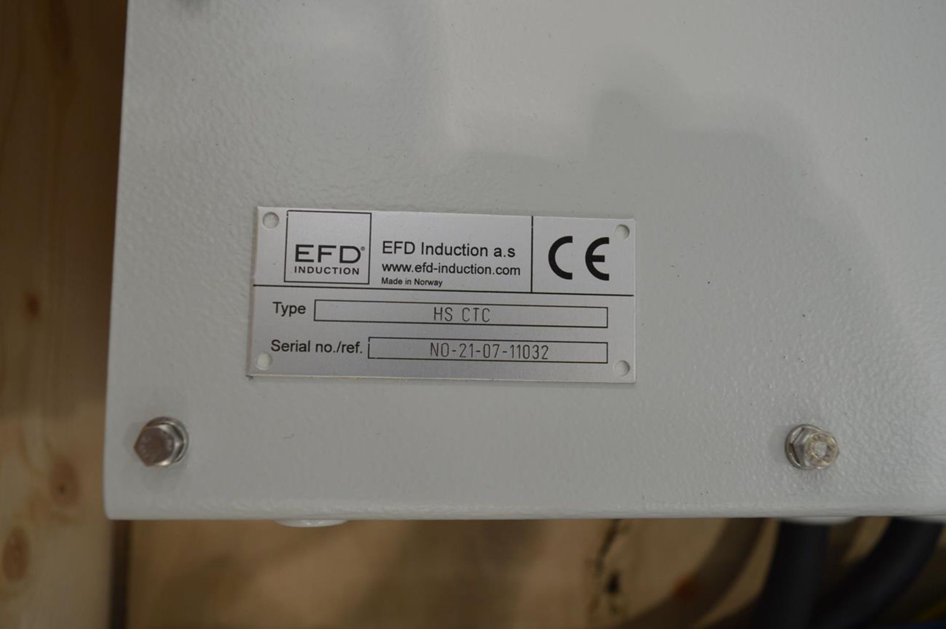 EFD, HS CTC induction heating system , Serial No. NO-21-07-11032/3 (crated) - Image 3 of 3