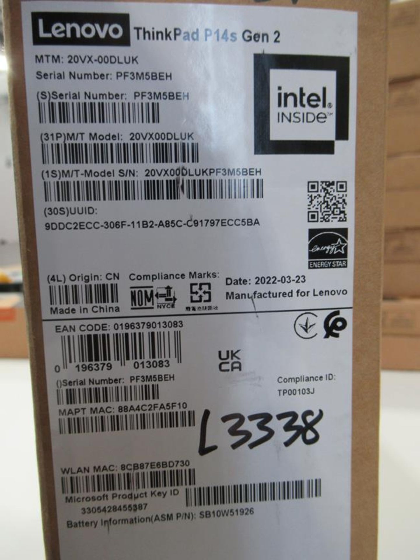 ThinkPad, P14s Gen 2 standard specification (boxed) - Bild 2 aus 3