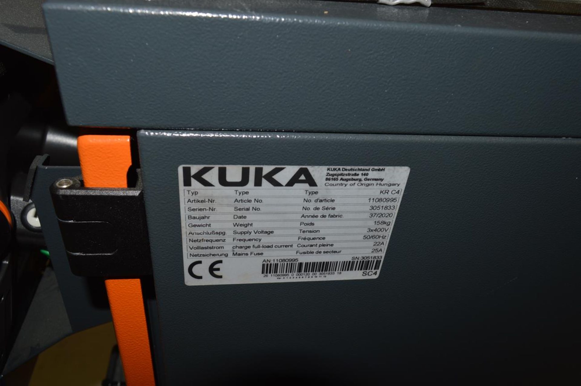 Kuka, KRC4 controller, Serial No. 3051833 (DOM: 2020) - Image 3 of 3