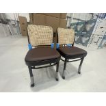 4x (no.) tan rattan back chairs