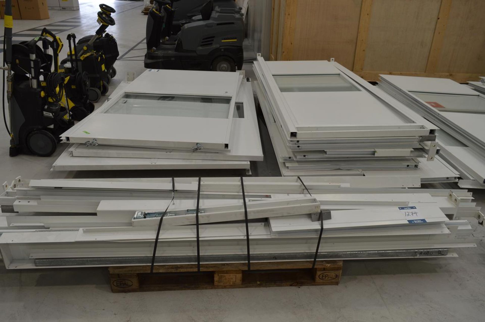 Assorted semi glazed partitioning and frames