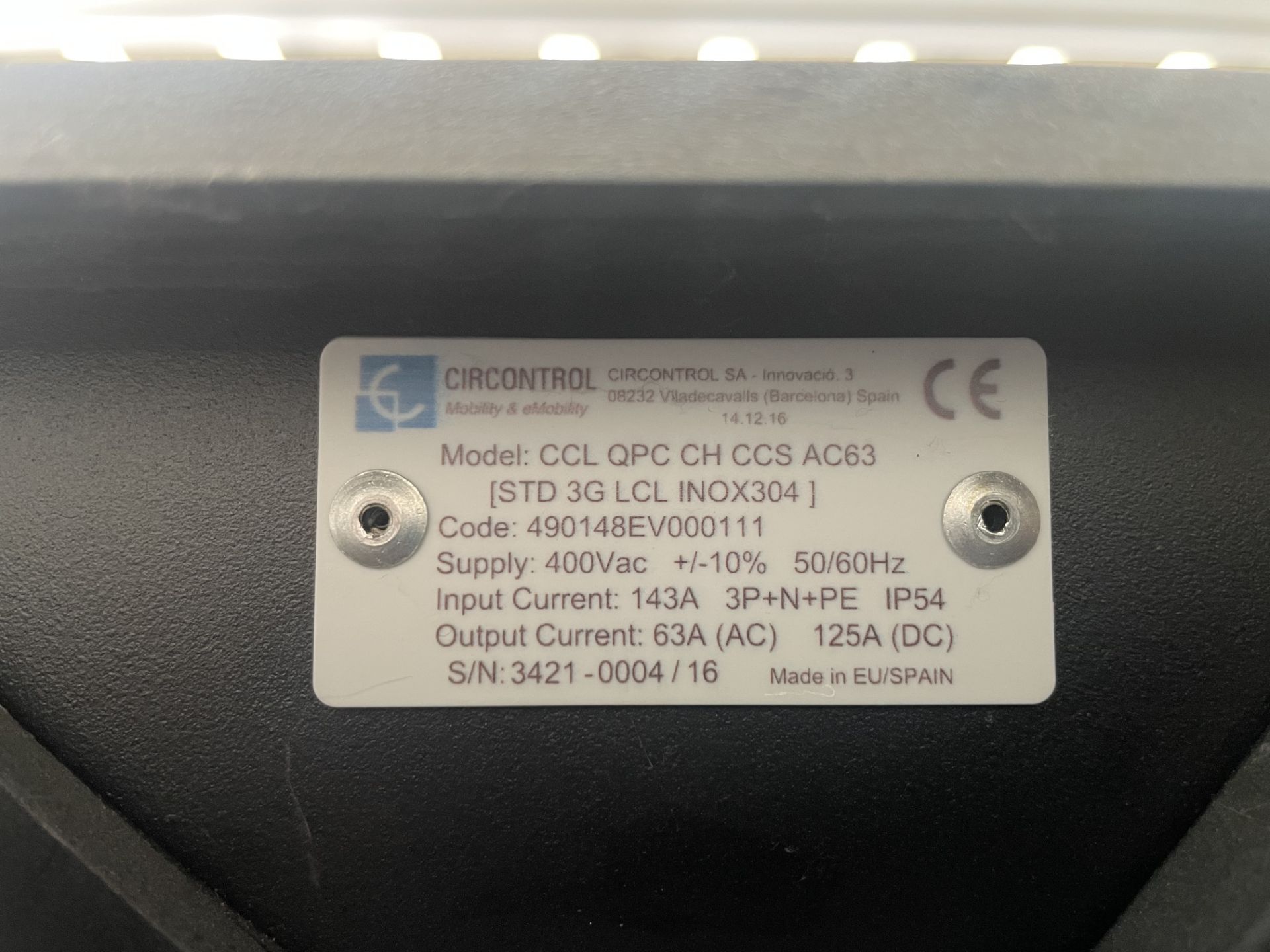 eVolt, EV CCL OPC CH CCS AC63 Tri-Rapid charger station, Code ...