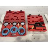 Sealey, ball joint splitter and Sealey, three piece HGV air brake test kit