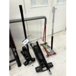 SGS, 3T trolley jack, SGS 1.5T trolley jack and Sealey 2.5T trolley jack (faulty)