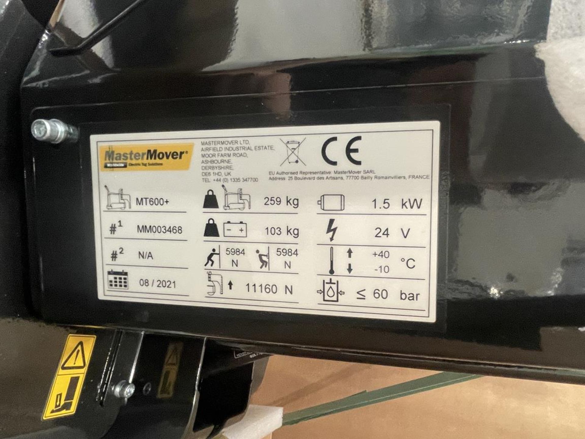 MasterMover MT600+ tow electric tug, Serial No. MM003468 (DOM:2021) (boxed and unused) - Image 4 of 4