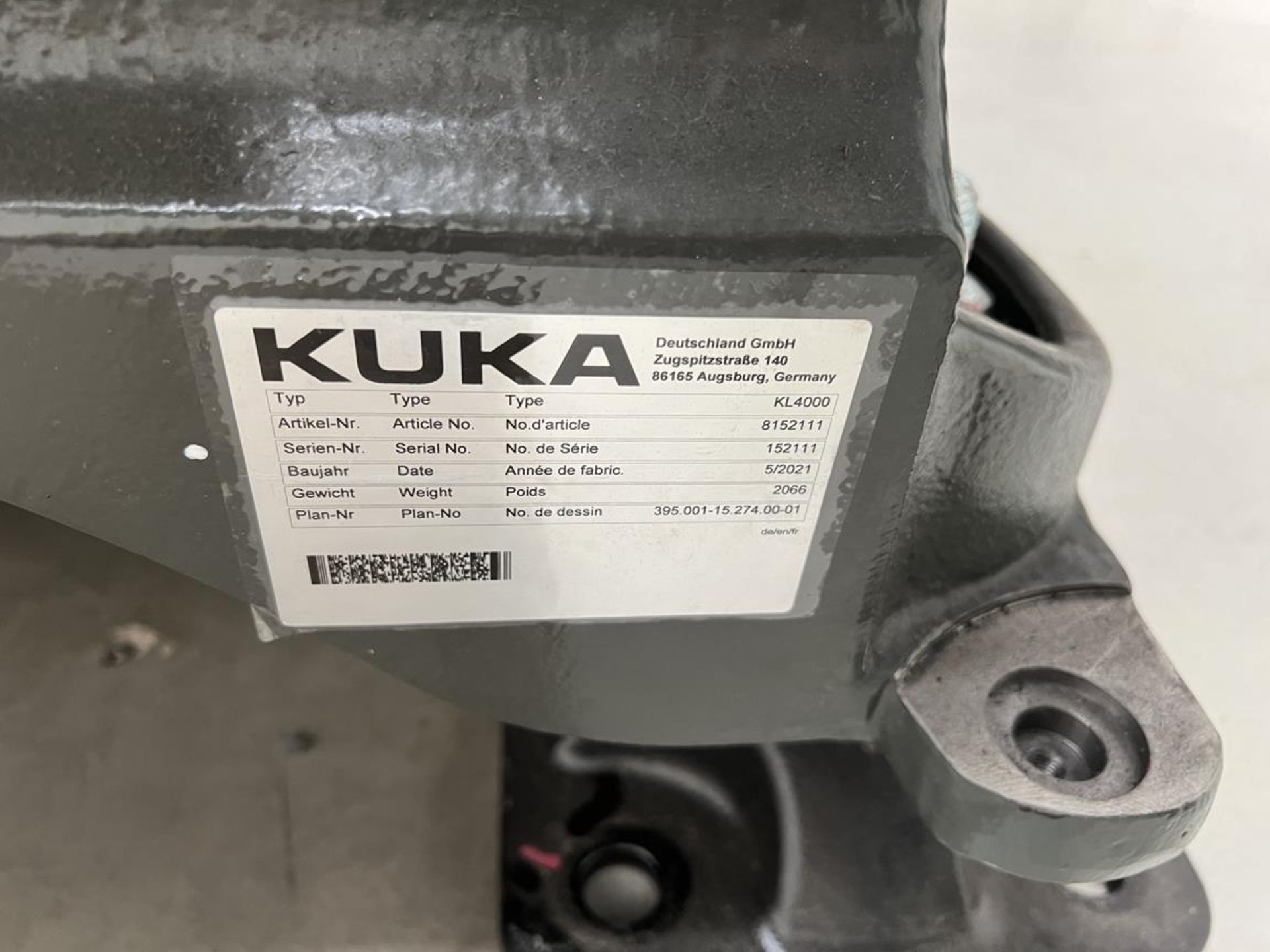 Kuka, KL4000 linear rail, Serial No. 8315211 (DOM: 2021), 5m length - Image 4 of 4