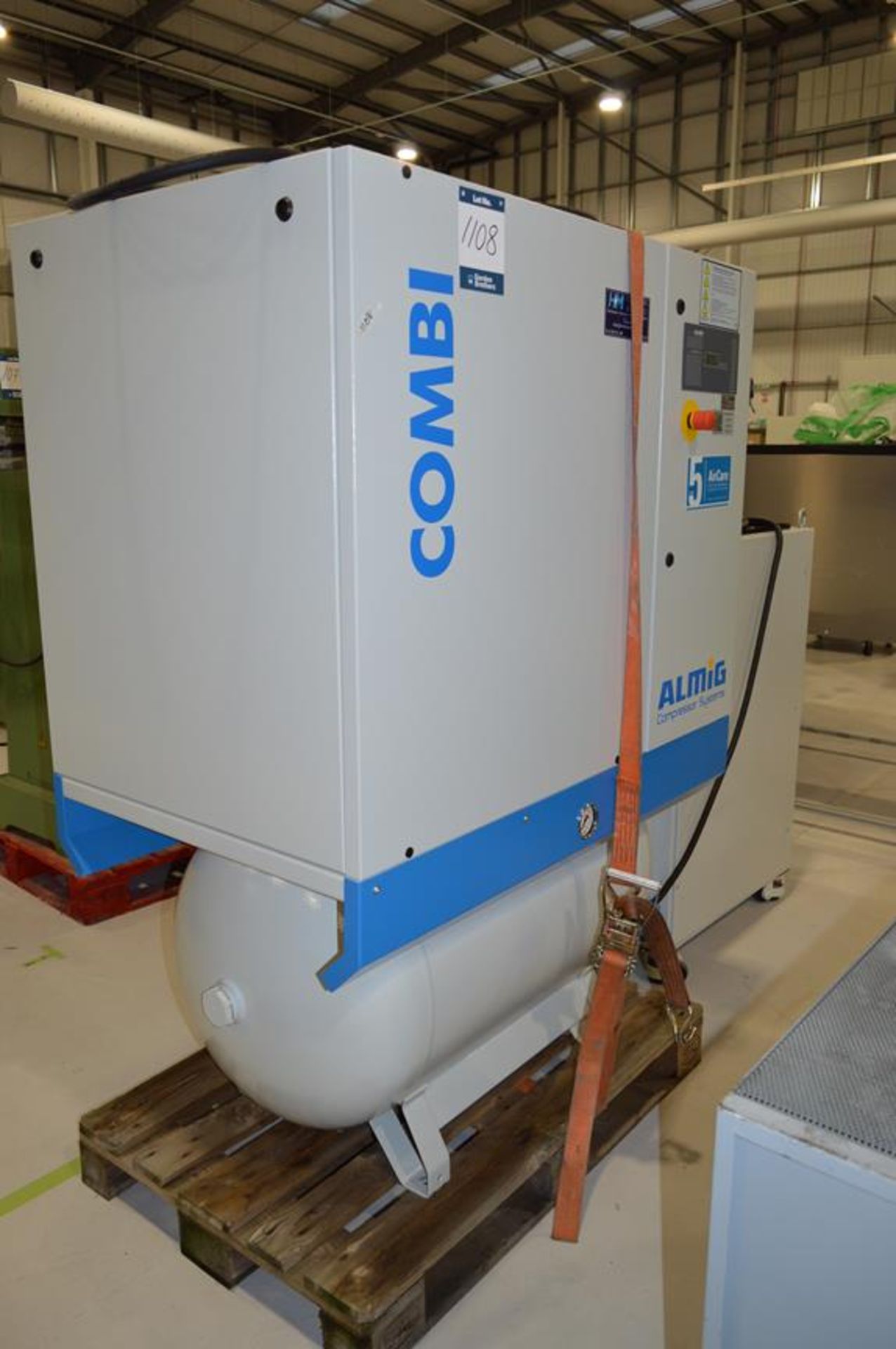 Almig, Combi 6-8 reciever mounted packaged air compresser, Serial No. S0059470 (DOM: 2021)