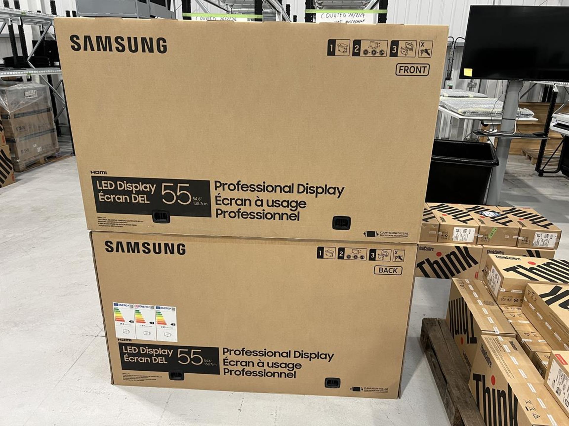 2x (no.) Samsung, Smart Signage LED 55" display (boxed)