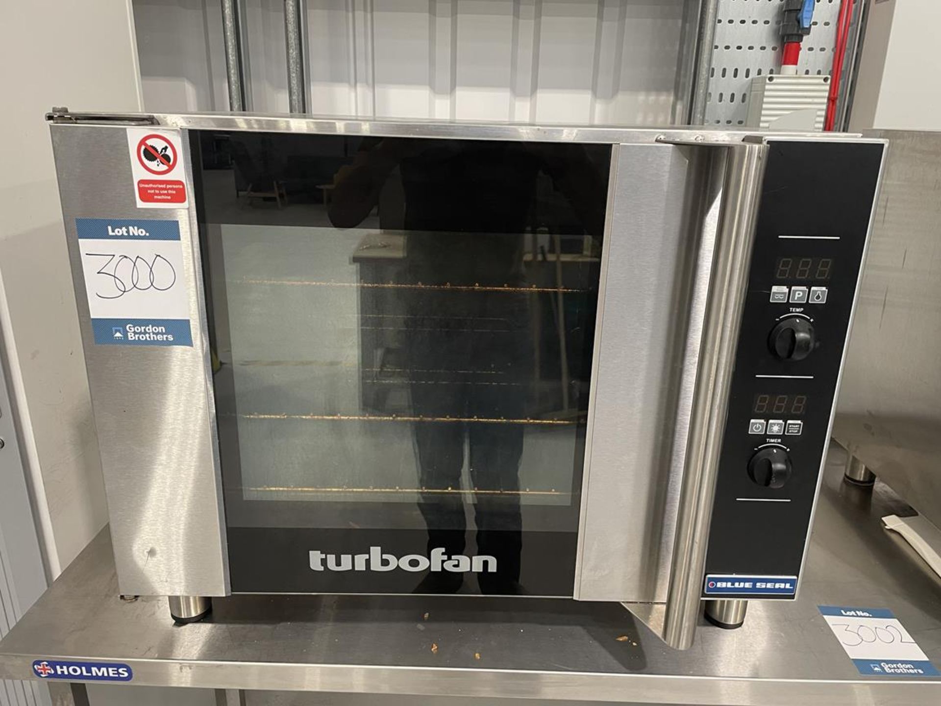 Blue Seal, E31D4 Turbofan commercial stainless steel oven, Serial No. 1841872