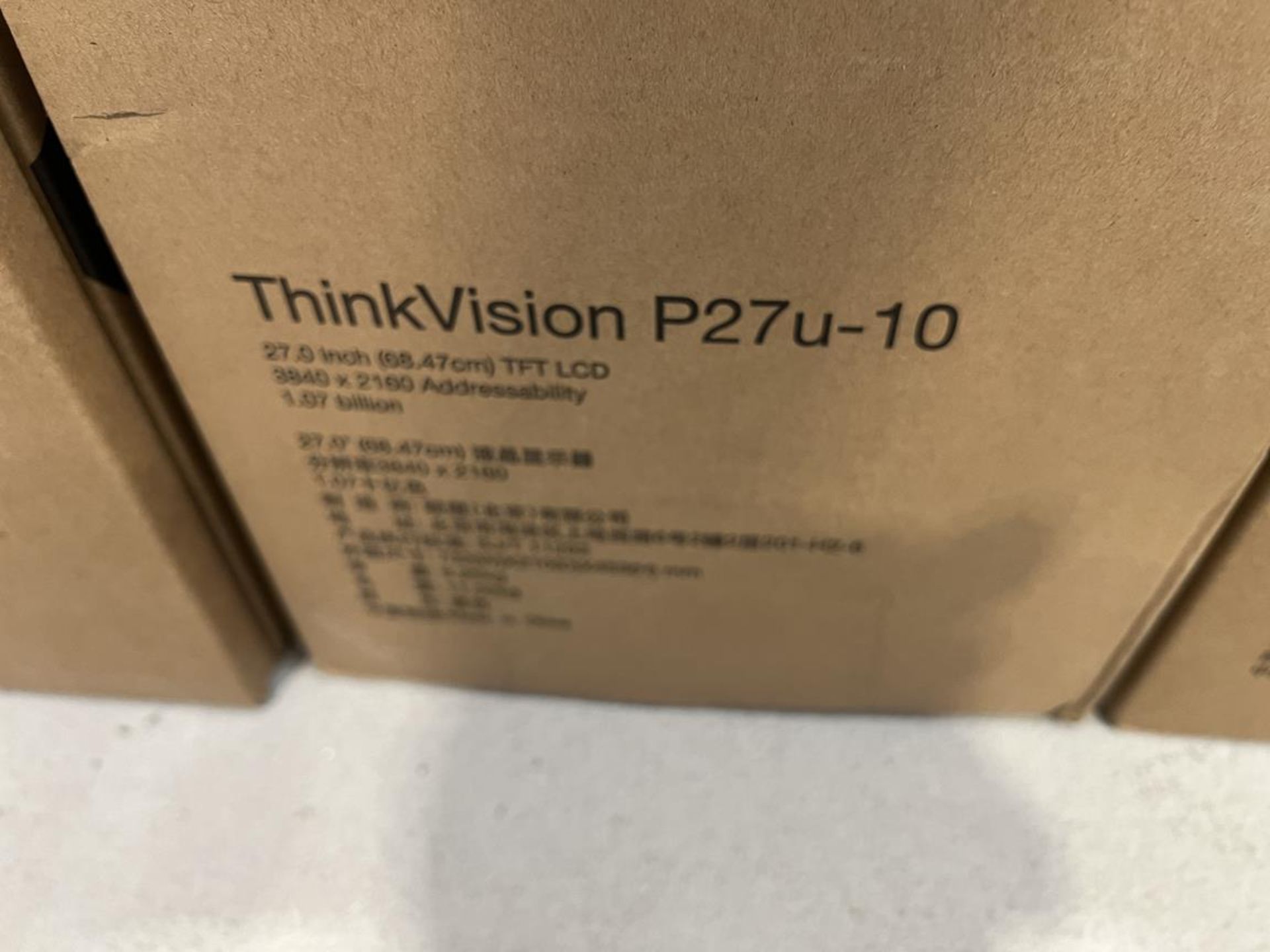 4x (no.) Lenovo, Thinkvision T27P-10 flat panel monitor (boxed) - Image 4 of 4
