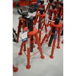 4x (no.) Sealey, AS10H 10T axle stands