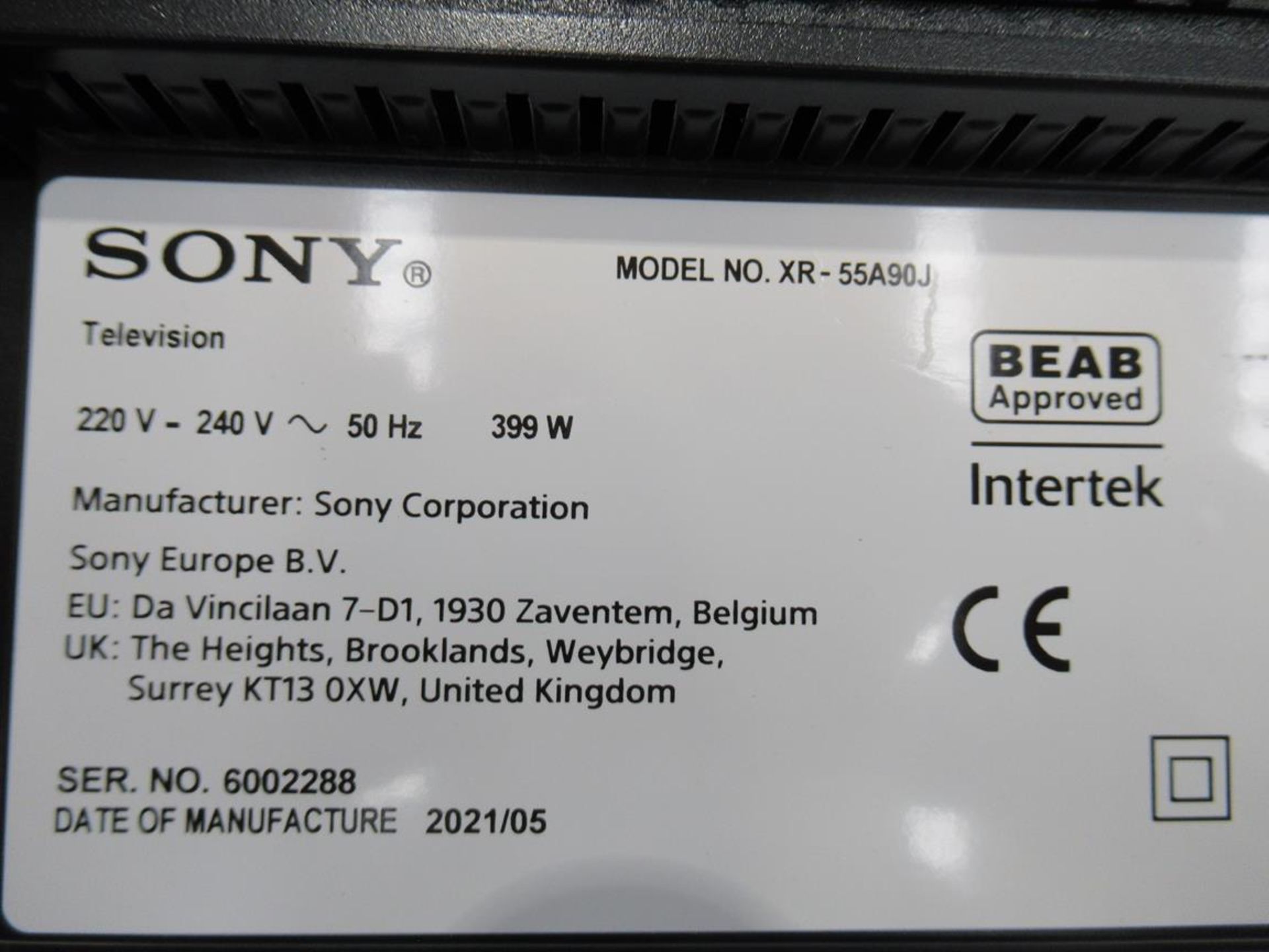 Sony, XR-55A98J 55" television - Image 6 of 7