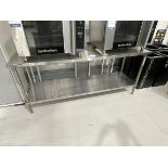 Holmes, stainless steel preparation table, 2100 x 700 x 900mm approx.