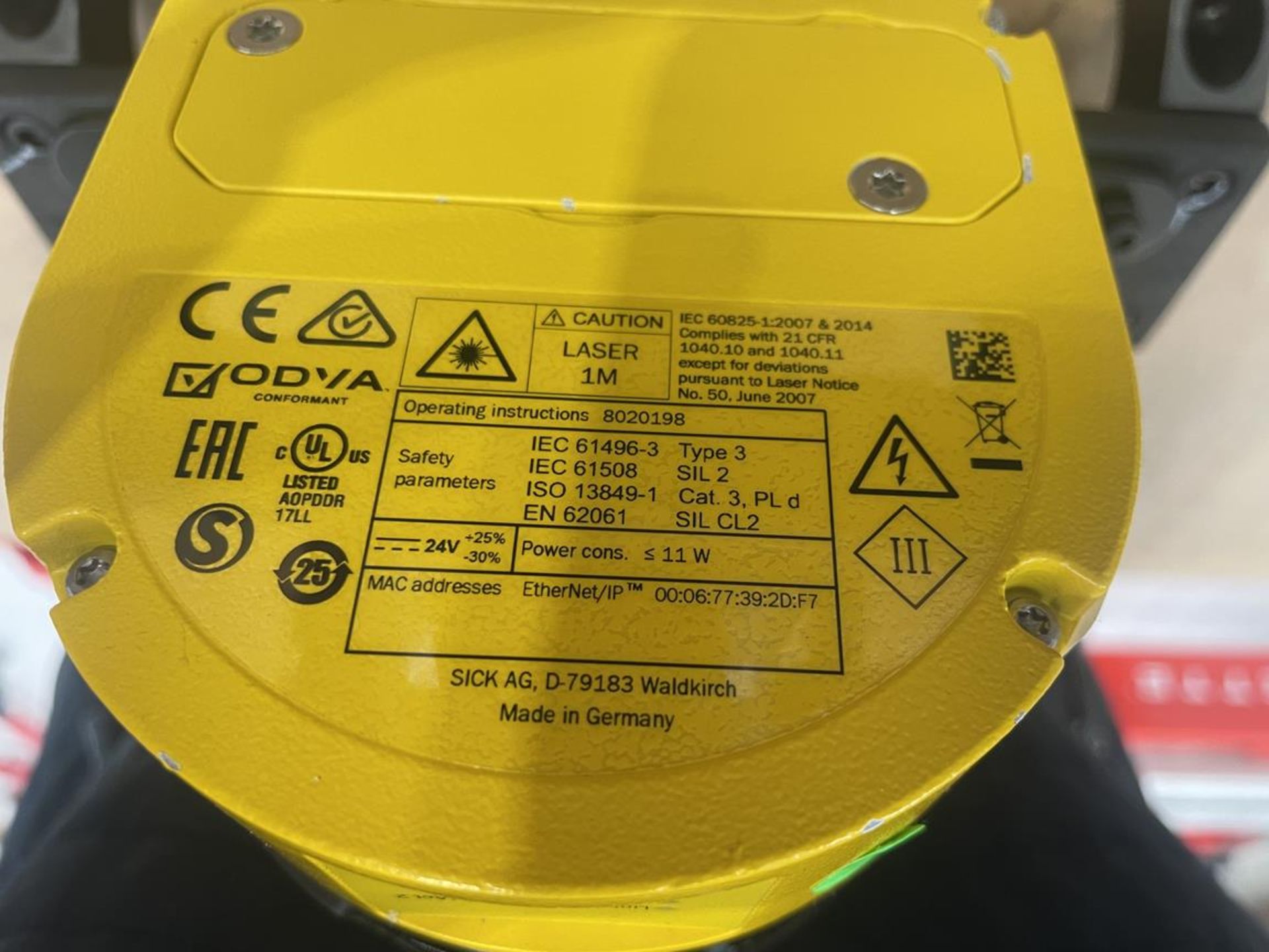 4x (no.) Sick, Microscan 3 safety laser scanner, mounted on bracket - Image 2 of 2