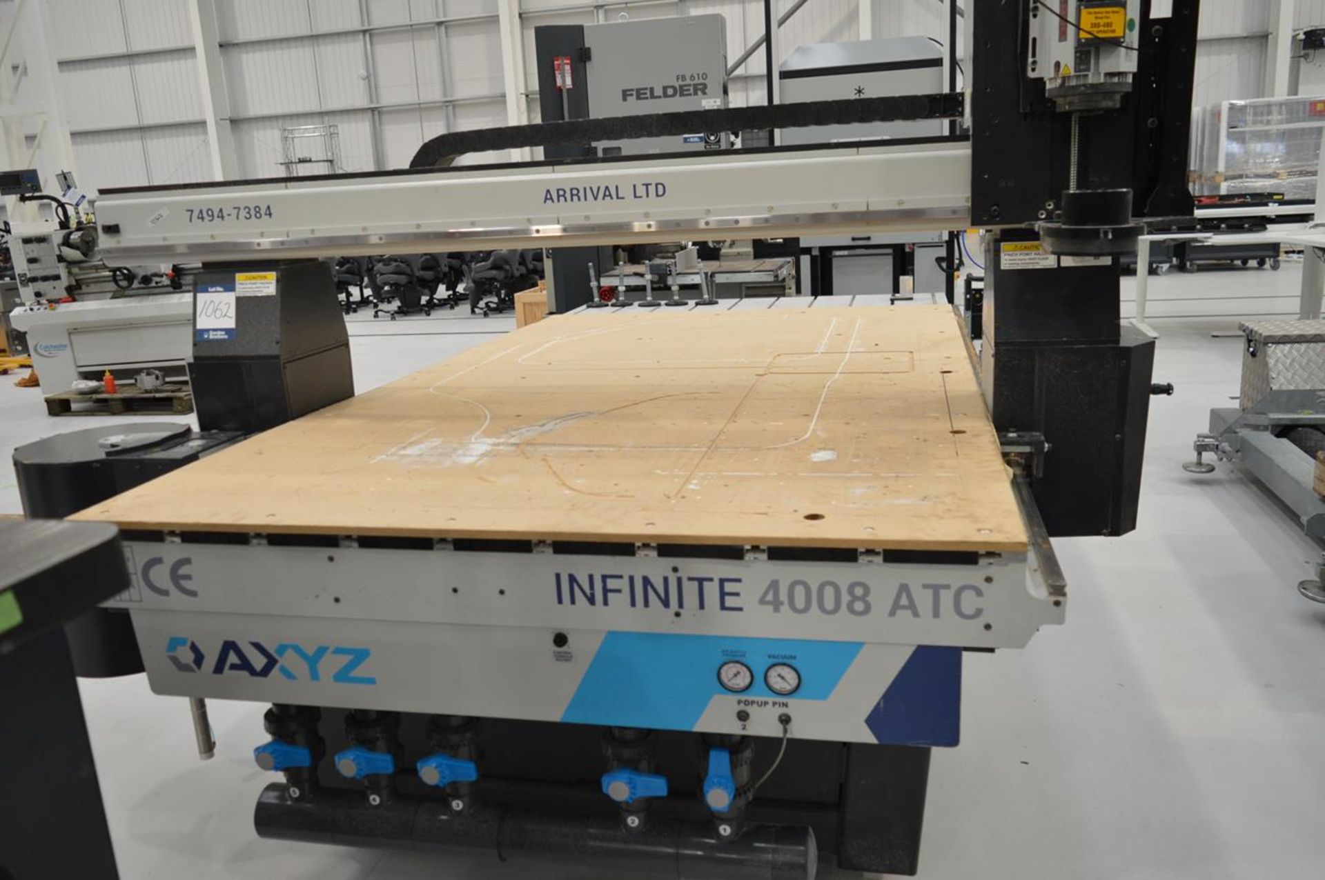 AXYZ, Infinate 4008ATC 3D router, 2m x 1.5m approx. table size, Serial No. 7494-7384 (DOM: 2021) - Bild 2 aus 7