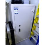 Dudley Safes, metal safe with key, 600mm (D) x 760mm (W) x 1500mm (H)