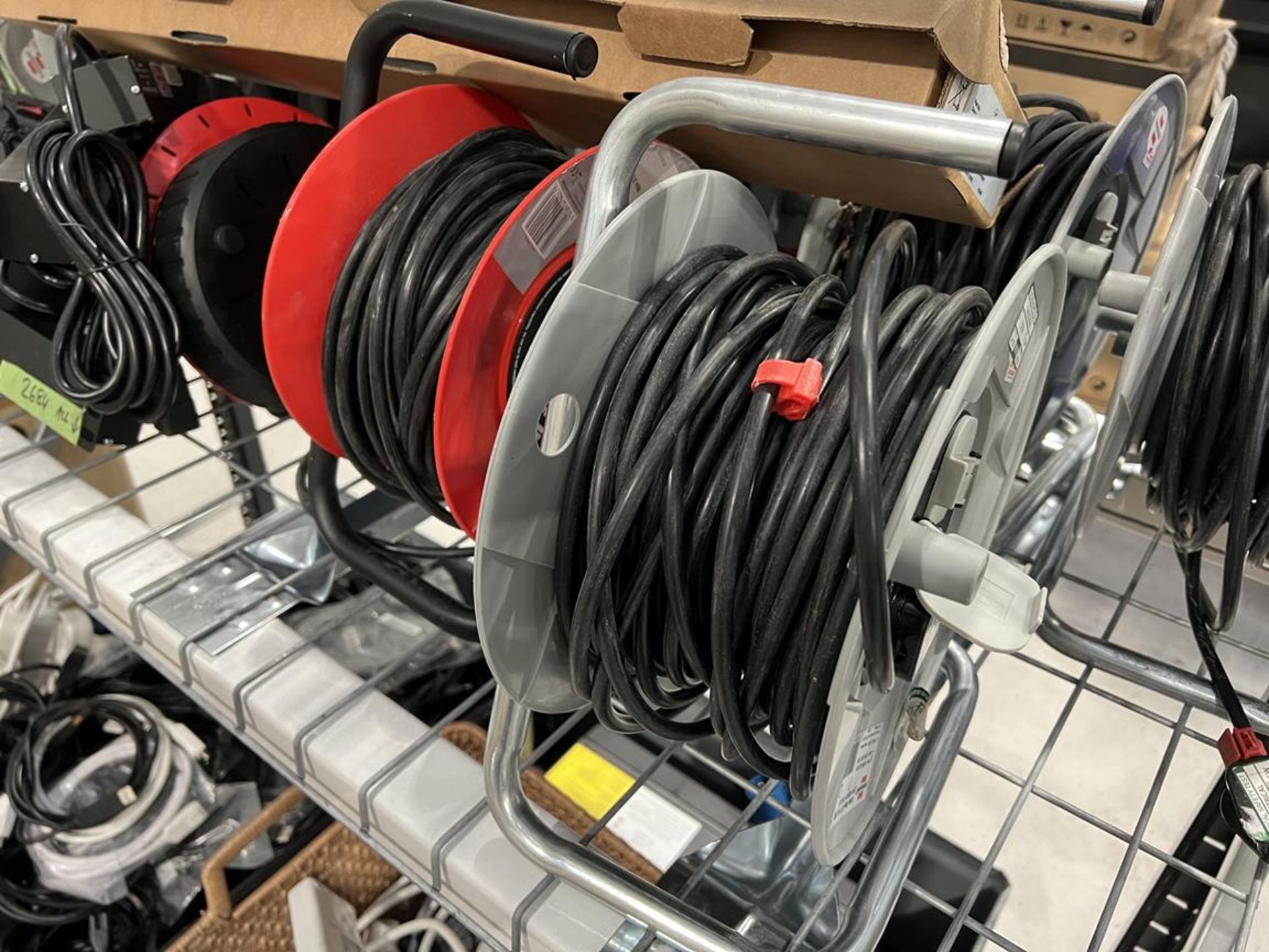 Assortment of power extention leads/cables and reels as lotted - Image 6 of 10