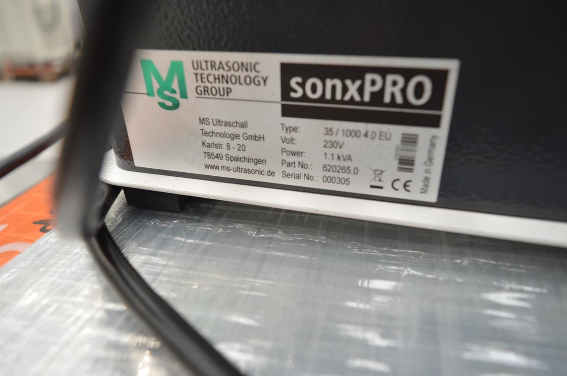 MS, 35/1000 Sonxpro ultrasonic welding set, Serial No. 000305 - Image 3 of 3