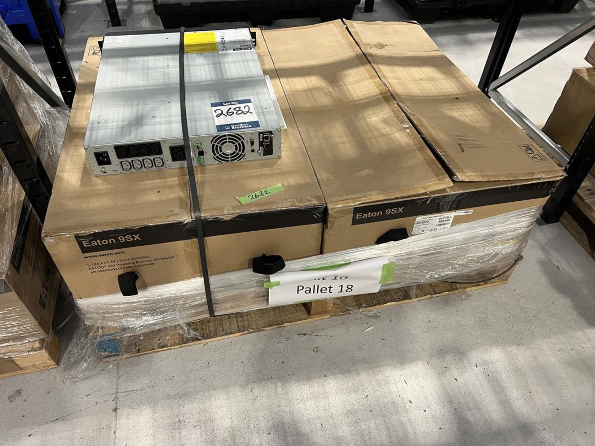 Pallet of 3x (no.) Eaton 9sx EBM 240v Batteries