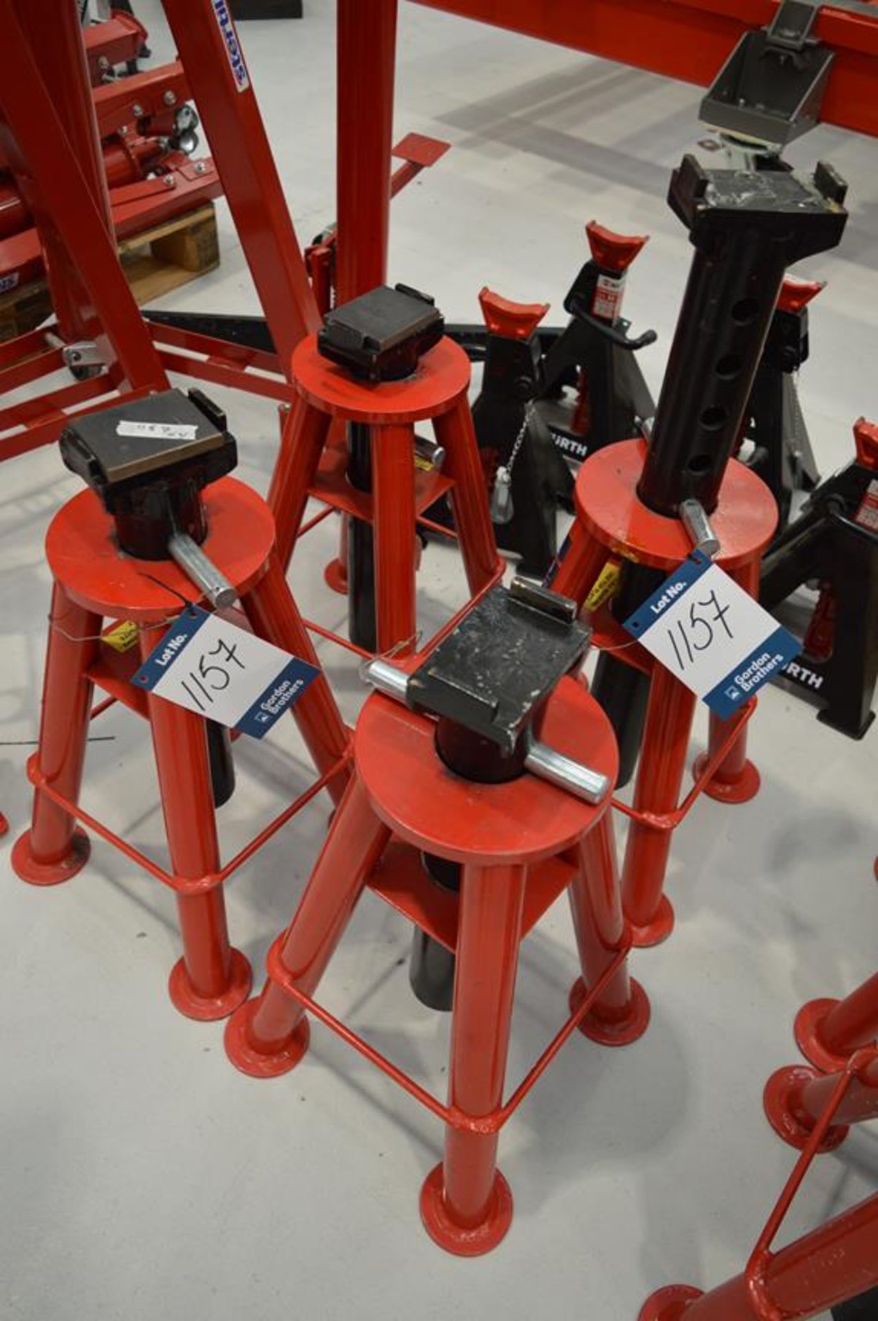 4x (no.) Sealey, AS10 10T axle stands