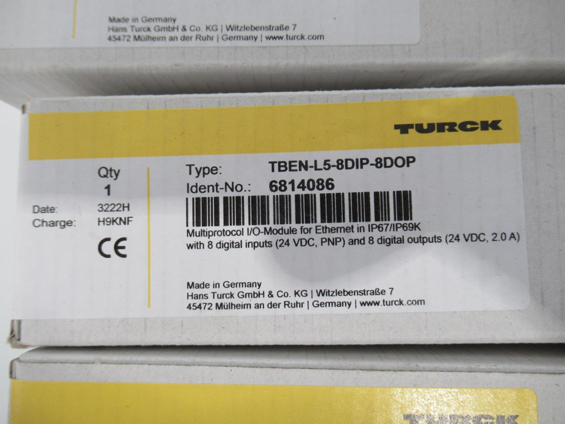 Box Turck, TBEN-L5-8DIP-8DOP ethernet 1/0 (boxed and unused)
