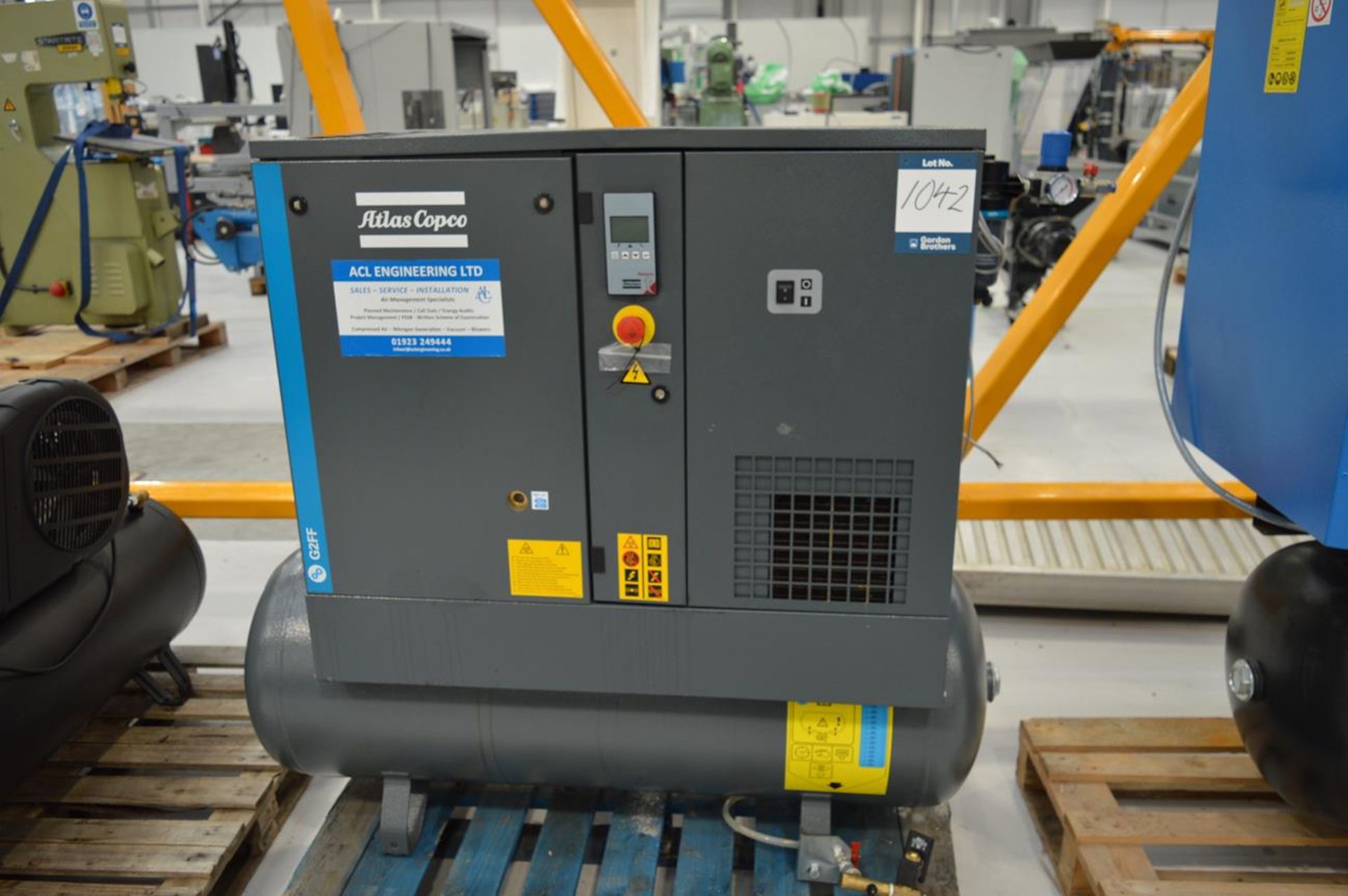 Atlas Copco, G2FF compressor, Serial No. ITJ590994 (DOM: 2022)