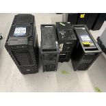 4x (no.) computer towers used for CAD (NO HDD and NO RAM)