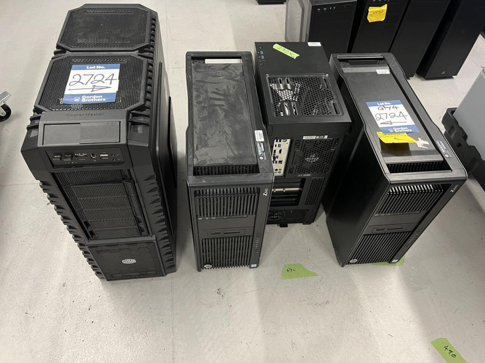 4x (no.) computer towers used for CAD (NO HDD and NO RAM)