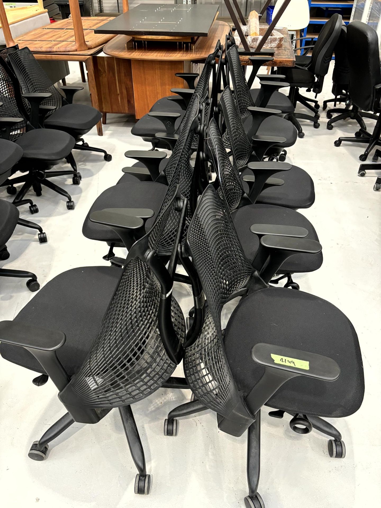 10x (no.) Herman Miller, mesh back office chairs