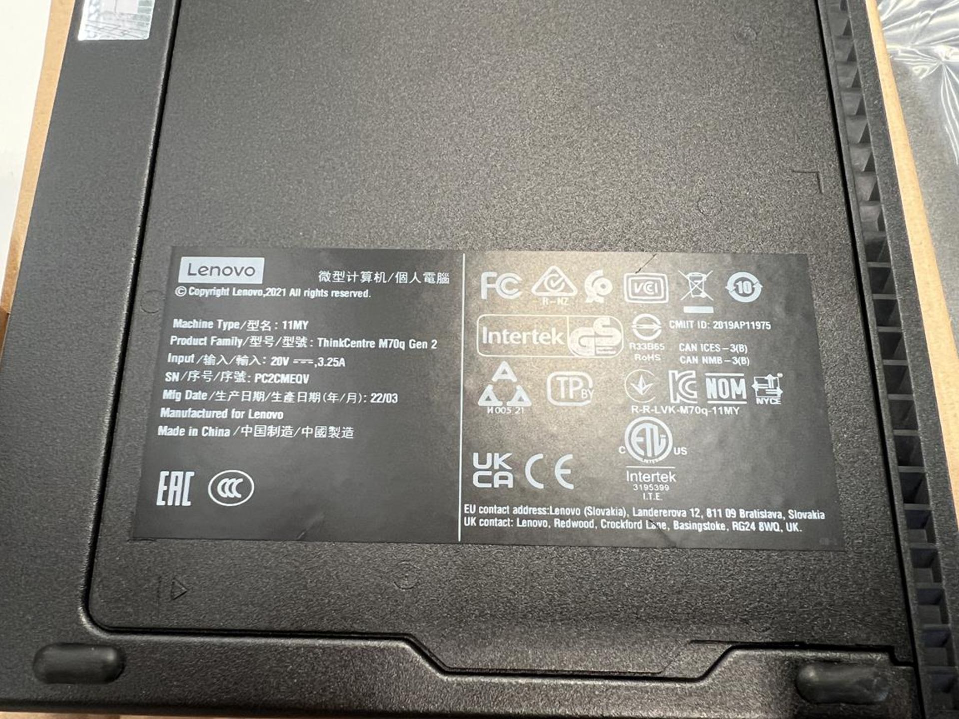 Lenovo, Thinkcentre M70Q Gen 2 (boxed) - Image 2 of 5