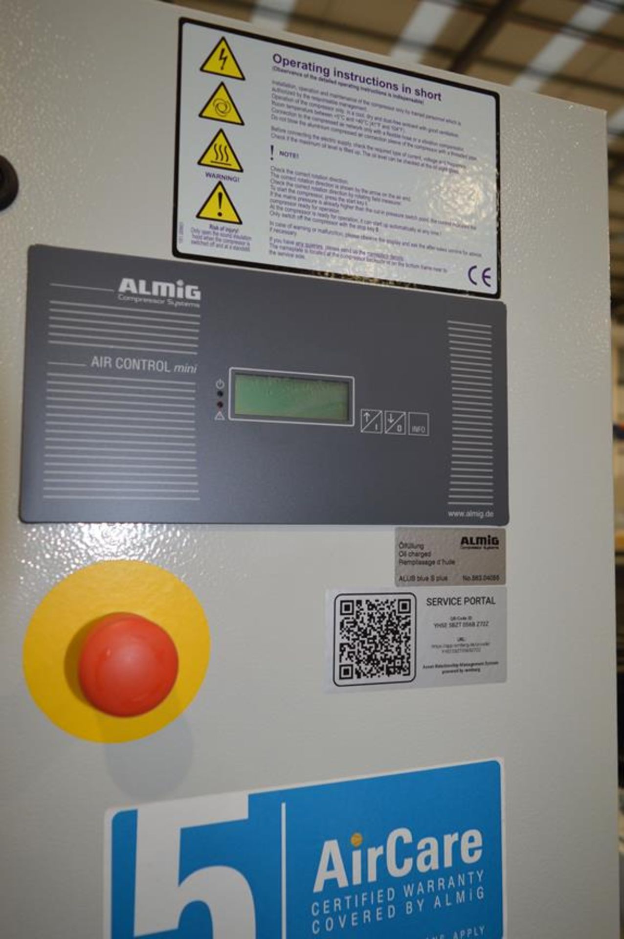 Almig, Combi 6-8 reciever mounted packaged air compresser, Serial No. S0059470 (DOM: 2021) - Image 4 of 5