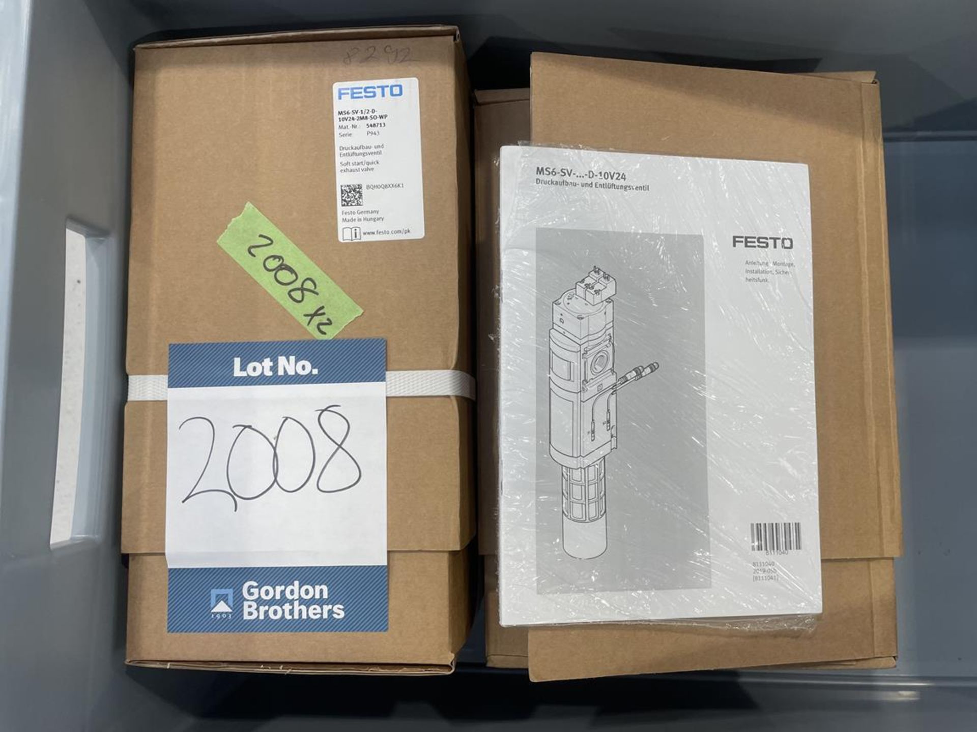 2x (no.) Festo MS6-SV-1/2-D-10V24/2M8-SO-WP soft start quick exhaust valves - Image 2 of 2