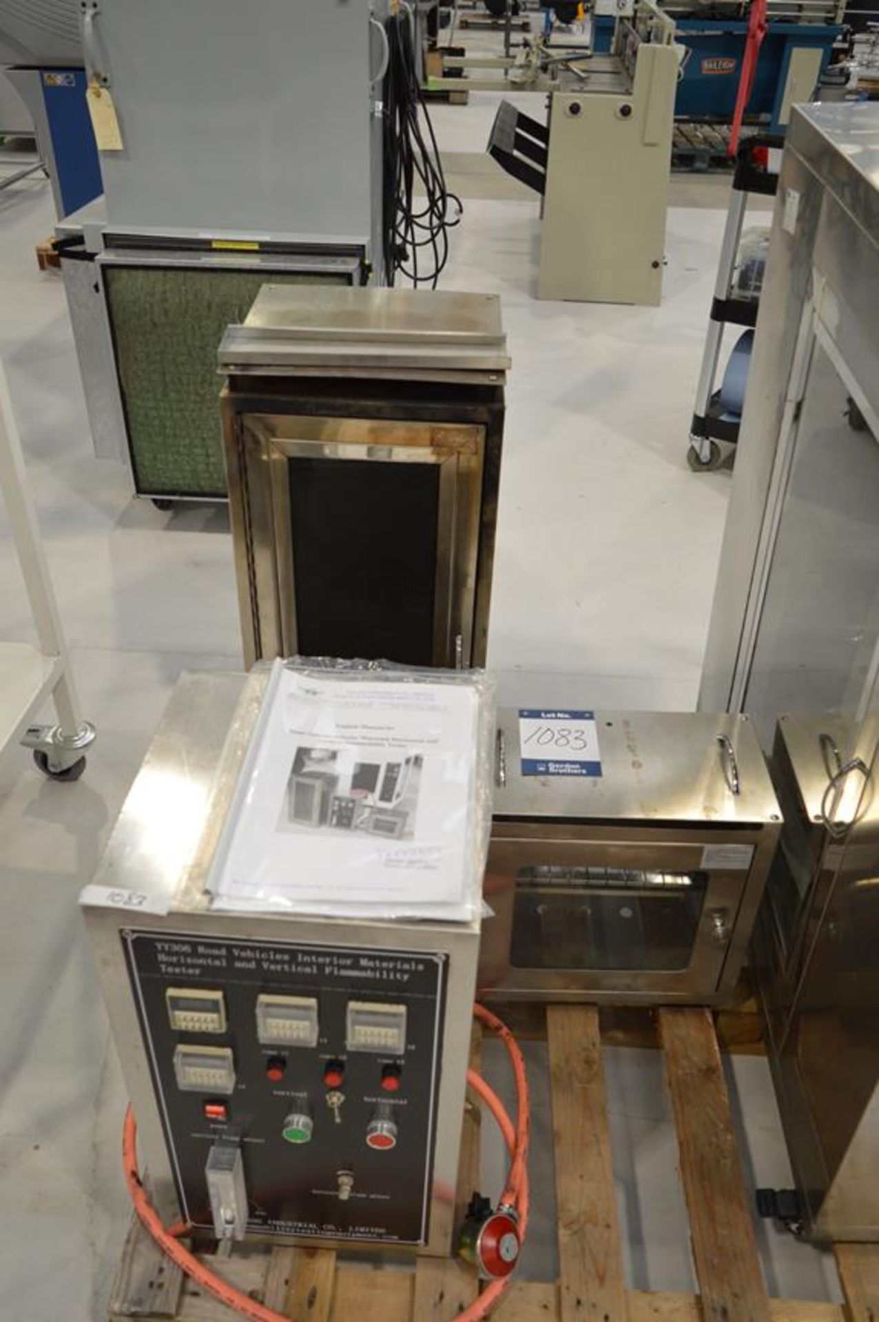 Stainless steel test cabinet with YY306 vehicle material test controller - Image 2 of 6