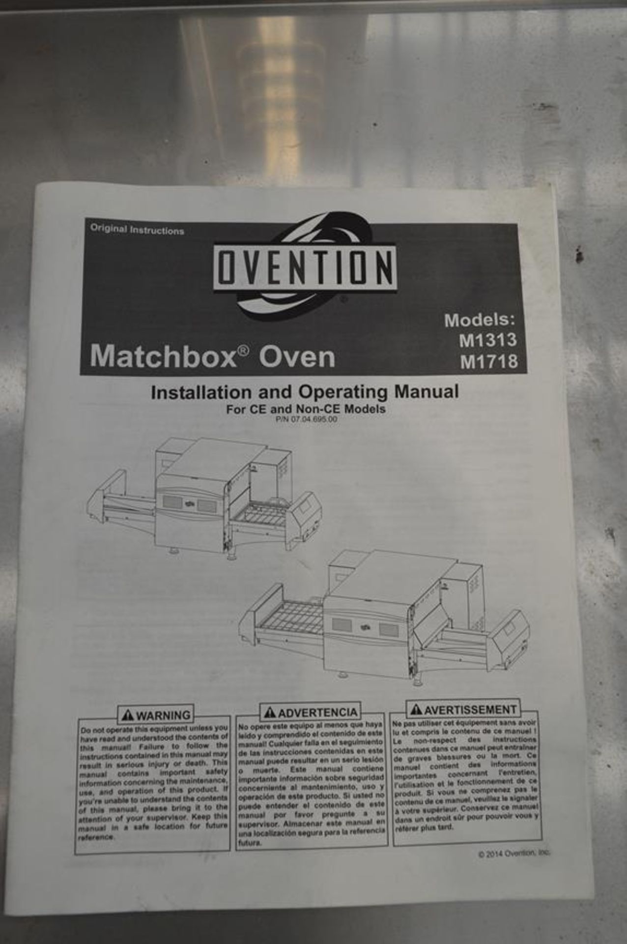 Ovention, M1718 Matchbox through feed conveyor oven, Serial No. 7361022036 - Image 7 of 7