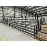 82 bays of medium duty boltless racking, span 1.5m x six tier (H), upright 225cm (black and white)