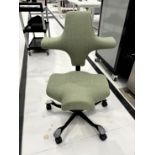 8x (no.) HAG Capisco, 8106 ergonomic office chairs, fabric upholstered