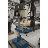 Baileigh, DP-1250VS pedestal drill, Serial No. G2108039 with rise and fall slotted stable and coolan